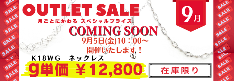 アウトレット 9月 | 株式会社オーロラ