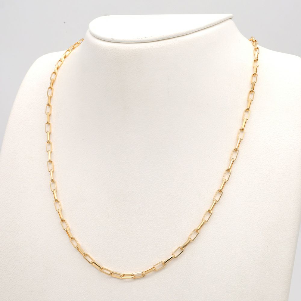 K18 au750YGクローバー型 ホワイト 3個セット K18 ｵﾘﾊﾞｰ3.0 50CM